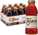 Tejava Original Unsweetened Black Iced Tea, 12 Pack, 16.7oz PET Bottles, Non-GMO, Kosher, No Sugar or Sweeteners, No calories, No Preservatives, Brewed in Small Batches