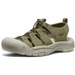 KEEN Men's Newport H2 Closed Toe Water Sandals, Martini Olive/Dark Olive, 9