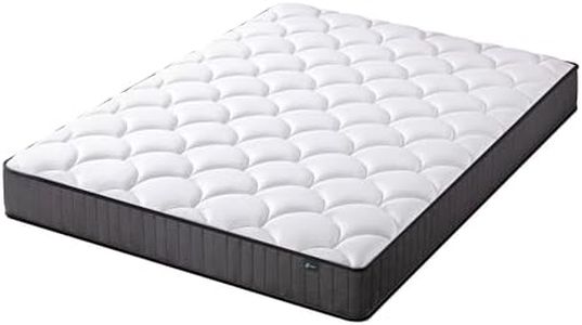 Zinus Queen Mattress Pocket Spring | Quilted Top, Support iCoil Bed Foam Mattresses, 10Yrs Warranty, Black, Vacuum Packed Mattress in a Box