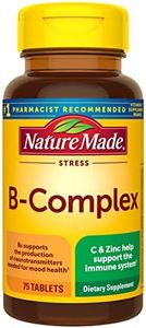 Nature Made Stress B Complex with Zinc Tablets, 75 Count