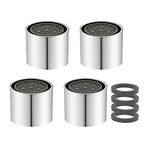 4 Pack Tap Aerator M18/M20/M22/M24/M28, Water Saver Tap Filter Nozzle Faucet Aerator Replacement Parts - Internal Thread (M20)