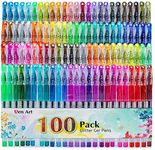 Glitter Gel Pens, 100 Color Glitter