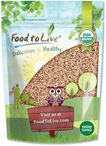 Food to Live Organic Italian Pearled Farro, 1.5 Pounds – Non-GMO, Kosher, Vegan, Whole Farro Grain in Bulk. Good Source of Fiber and Protein. Free of Sodium and Sugar