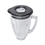 Replacement Compatible with Oster and Osterizer Blender,6 Cup Round Glass Jug 1.5L with Lid Compatible with Oster Blenders by Poweka