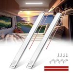 TrustWheel 12V LED Interior Light Bar,168LEDs 1700LM 12W, DC 12 Volt led Strip Lights with ON/OFF Switch,RV Lights for Enclosed Cargo Trailer,Van,Truck,Lorry Camper,Boat,Caravan Motorhome-2Pack