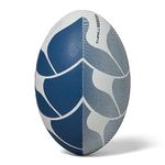 Canterbury Thrillseeker Play Rugby Ball, White/Blue, 5