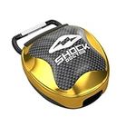 Shock Doctor Ventilated Mouth Guard Case, Universal Storage for Adult & Youth Sizes, Chrome Gold