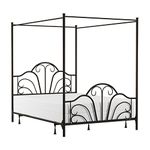 Hillsdale Furniture 348BFPR Hillsdale Dover Full Canopy Bed, Textured Black