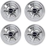 NOKINS Golf Cart Hubcaps 8 Inch Set of 4, Club Car/Ezgo/Yamaha Tires Wheel Covers,Chrome Accessory & Accessories