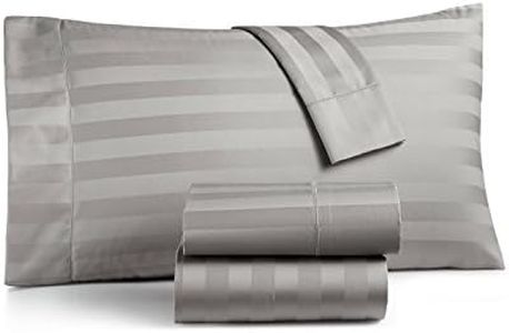 Charter Club Damask Stripe King 4-Pc Sheet Set, 550 Thread Count Pure Supima Cotton (Smoke)