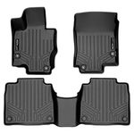 SMARTLINER Custom Fit Floor Mats 2 Row Liner Set Black for 2020 Mercedes-Benz GLS-Class 7 Passenger with 2nd Row Bench Seats