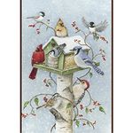 Toland Home Garden 1010097 Winter Birds House Flag, Large-House, Multicolor