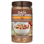 Gaia Crunchy Millet Muesli | Chocolate & Cranberry | Source of Protein | High in Dietary Fibre | Zero Trans-Fat | Zero Cholesterol | For Weight Loss 1kg