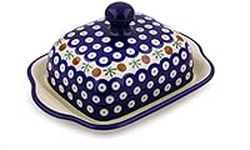 Polish Pottery Butter Dish 8-inch M