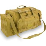 APRILBAY Tactical Duffel Bag Gym Duffel Bags For Men Travel & Equipment Motorcycle Tail Bag Military Heavy Duty Shoulder Large Duffel, Khaki, 40L