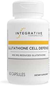 Integrative Therapeutics Glutathione Cell Defense - Supplement with 400 mg Reduced Glutathione, L-Cysteine, and Anthocyanins from Botanical Blend - 60 Capsules
