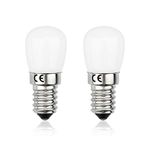 Bonlux 240V E14 Small Edison Screw Bulb Fridge Lamp 15W Halogen Replacement 1.5W SES Mini LED Bulb Cold White 6000K E14 LED Pygmy Lamp for Refrigerator/Microwave/Extractor Hood/Sewing Machine(2pcs)