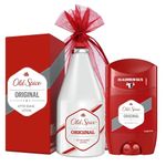 Mens Fragrance Bundle with Original Aftershave Lotion Old Spice 100ml and Original Deodorant Stick 50g in Deluxio Gifts Gift Bag