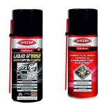 SHEEBA Liquid Grease Spray (500 Ml, SLGVB7)+ Throttle Body, Choke and Carburettor Cleaner (500 Ml, STBCBG7)