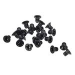 uxcell M3 x 4mm Phillips Screw Fastener Black for Laptop PC TV Fan Audio Switch 150pcs