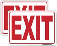 AUYKTE Exit Sign, 2 Pack 10x7 Inch,