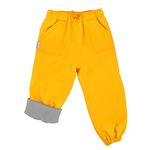Jan & Jul Kids Toddlers Boys Girls CozyDry Water-Proof Rain Snow Pants (Fleece-Lined: Yellow, 2T)