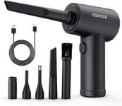 Compressed air Duster - 120000RPM 3 Speeds Electric Air Duster, 7600mAh Battery Cordless Dust Blower for Keyboard Cleaner,Rechargeable Air Blower AIC Can for Office Computers (Black, 120000RPM)
