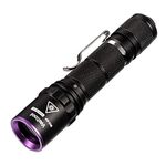 Weltool M2-BF UV Torch,Black Light Flashlight,365nm Ultraviolet LED Torch for UV Glue Curing,AC Leak Detector Rocks,Criminal Investigation,Mineral Glowing and Pet Urine Detectors