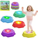 ABVSAB Stepping Stones for Kids with Light & Music, Indoor & Outdoor Toys for Toddlers Kids Ages 3+,Toddler Sensory Toy for Obstacle Course Coordination