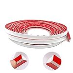 Flexible Trim Caulk Strip, Peel and Stick Molding Trim Caulking Tape for Corner, Baseboard, Floor, Tile Edge, Countertop, Bathtub, Ceiling, Wall (16FT White)