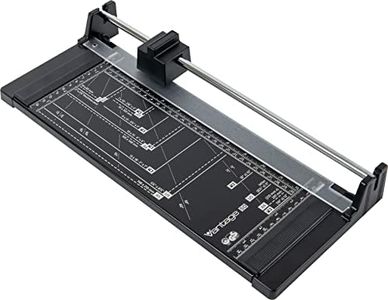 Dahle Vantage 50 Rotary Trimmer, 12" Cut Length, 5 Sheet Capacity, Self-Sharpening, Automatic Clamp, German Engineered Paper Cutter