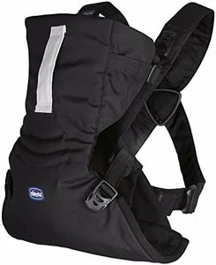 Chicco EasyFit Porte-bébé ergonomique de 0 mois à 9 kg, sac à dos facile à utiliser pour porter le bébé face aux parents, avec fixation pour la tête et le cou, noir