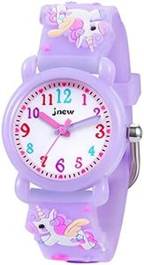 Vicloon Montre Enfant,Montre-Bracelet étanche pour Enfant Mouvement à Quartz,Conception de Dessin animé 3D,Montre Enfant Numérique pour 3 Ans à 11 Ans Fille Garçon (Licorne Lilas)