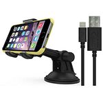 RND Power Solutions Car Mount (Holder/Dock) for iPhone Compatible with or Without a case, Black