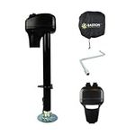 Bastion Distribution 3500lbs Electric Power A-Frame Tongue Jack & Cover for Trailers, Campers, RVs, & More
