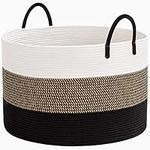 HiChen Large Woven Rope Basket With