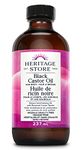 Heritage Store - Black Castor Oil | Deep Conditioning for Body, Hair and Brows with Roasted Castor Seeds | Vegan & Cruelty Free | Hexane-Free | 237ml