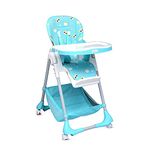 R for Rabbit Marshmallow High Chair for Baby, Multiple Recline Position High Chair with 7 Level Height Adjustment and 3-Recline Modes with adjustable Footrest, 6 Months to 5 Years | 6 Months of Warranty | (Green)