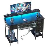 TIQLAB Computer Desk with Drawers a