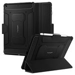 Spigen Rugged Armor Pro Designed for iPad 10.2 Case, iPad 9th Generation Case (2021) / iPad 8th Generation Case (2020) / iPad 7th Generation Case (2019) with Pencil Holder - Black