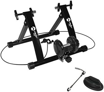 Velo Pro Magnetic Turbo Trainer Variable Resistance Indoor Bike Trainer for Road and Mountain Bicycles (Black)