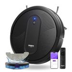 MONSGA Robot Vacuum with Mop, 3 in 1 Vacuum and Mop Robotic Vacuum with Auto Boost, 140mins Runtime, 3000Pa Powerful Suction, 3.2 inch Thin Robot Hoover, APP/Remote/Voice Control, for Hard Floors