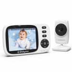 Babystar Baby Monitor with Camera and Night Vision,3.2inch Screen Wireless Video Baby Monitor with Rechargeable Battery, VOX Mode, Temperature Monitoring,Two-Way Audio,Soothing Sounds & Lullabies