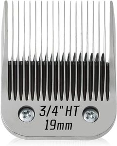 HONGNAL 3/4" HT（63980） Blade Dog Grooming Clipper Replacement Blades Compatible with Andis Dog Clippers,Detachable Stainless Steel Blade,Size-3/4 HT, Cut Length 3/4-Inch