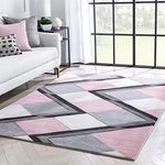 Unique Carpet Handmade Wool & Blend Carpet for Living Room Home Bedroom Hall Kitchen Office Anywhere Color Multi Hand Tufted Carpets (Levender Color, 4 x 4 Square feet)