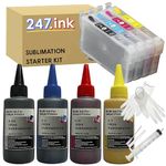 247.ink 405XL Sublimation Starter Kit Compatible with Epson Workforce WF-7830 WF-7840 WF-4830 WF-4820 WF-4825 WF-3820 WF-3825 WF-7835 WF-7310 Printers