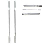 2pcs Dental Spatula Double Ended Cement Spatula Dental Instruments Dental Wax Sculpting Crafts Stainless Steel Spatula for Dentist Tool Supplies ZAMAHA UK