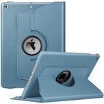 Fintie Rotating Case for iPad 9th Generation (2021) / 8th Generation (2020) / 7th Gen (2019) 10.2 Inch - 360 Degree Rotating Protective Stand Cover with Pencil Holder, Auto Wake Sleep, Ocean Blue