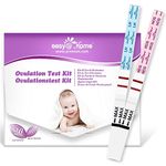 Ovulation Fertility Test Predictor Kit: Easy@Home 20 LH + 5 HCG Strips Accurate Fertility Test for Women Ovulation Monitor - Powered by Premom Ovulation Tracker App