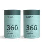 Supply6 360 Ultimate Health Powder for Women and Men | Comprehensive Nutrition with 63+ Vitamins, Minerals, Probiotics, and Superfoods | Supports Gut Health, Energy, Immunity (30 Servings)